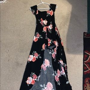 Floor-Length High-Low Dress